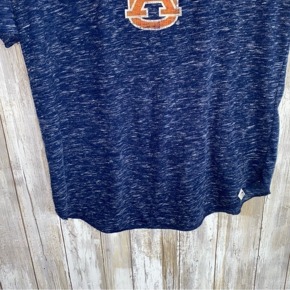 Auburn Tigers Heathered Tee Womens Medium Blue Orange Graphic Shirt - Picture 4 of 5